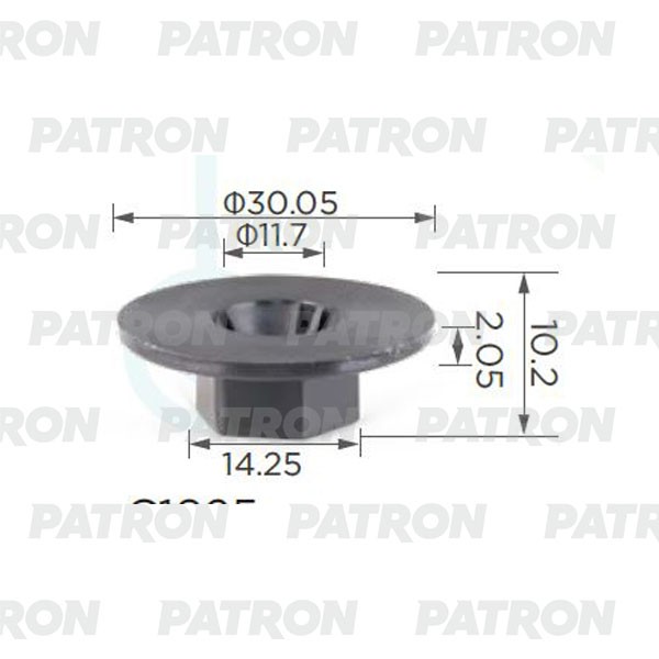PATRON p370524a - клипса, марка машины HYUNDAI; KIA