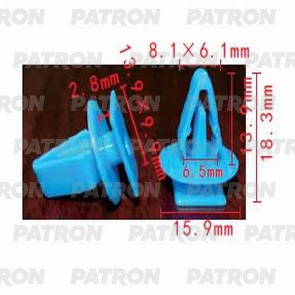 PATRON Клипса пластмассовая