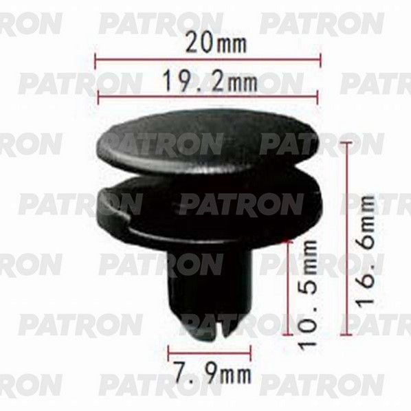 PATRON Клипса пластмассовая