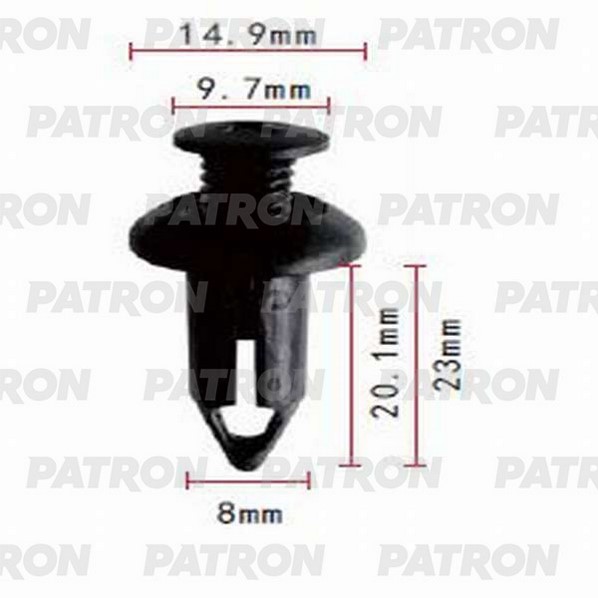 PATRON Клипса пластмассовая