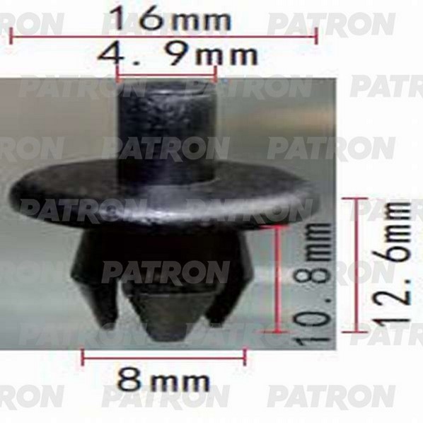 PATRON Клипса пластмассовая