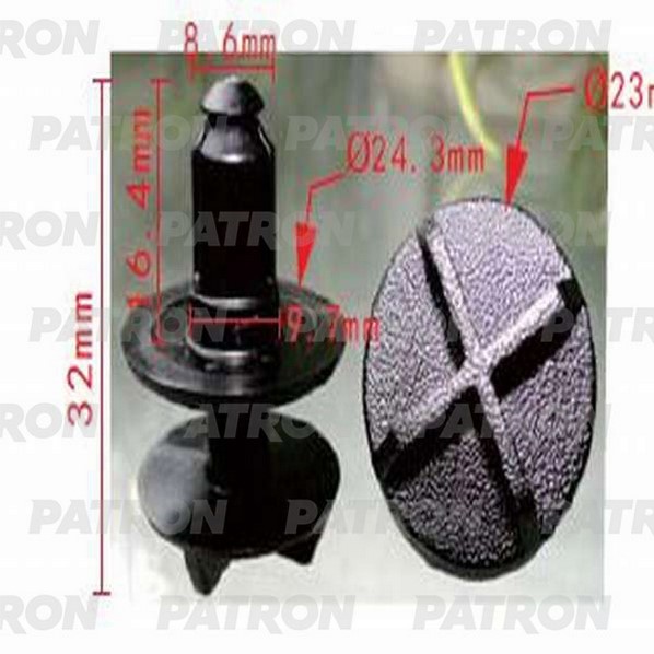 PATRON Клипса пластмассовая