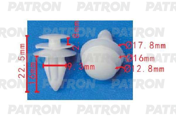 PATRON p371672 - клипса, марка машины NISSAN