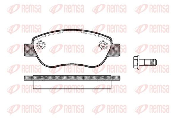 REMSA 106900 - колодки тормозные, место установки передний мост