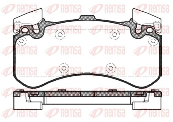 REMSA 146300 - колодки тормозные, место установки передний мост