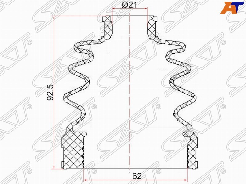 SAT Пыльник ШРУС C1101T