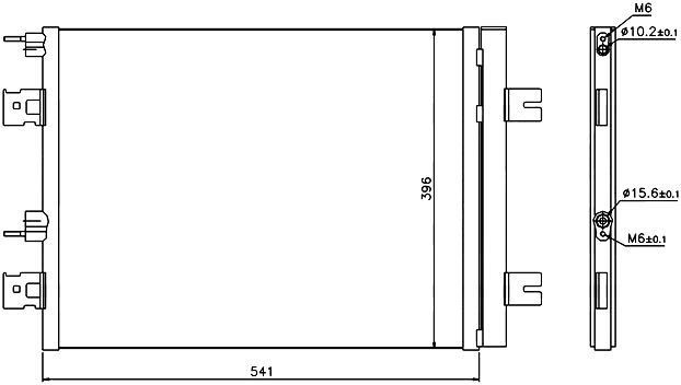 SAT Радиатор кондиционера STDC01394B0