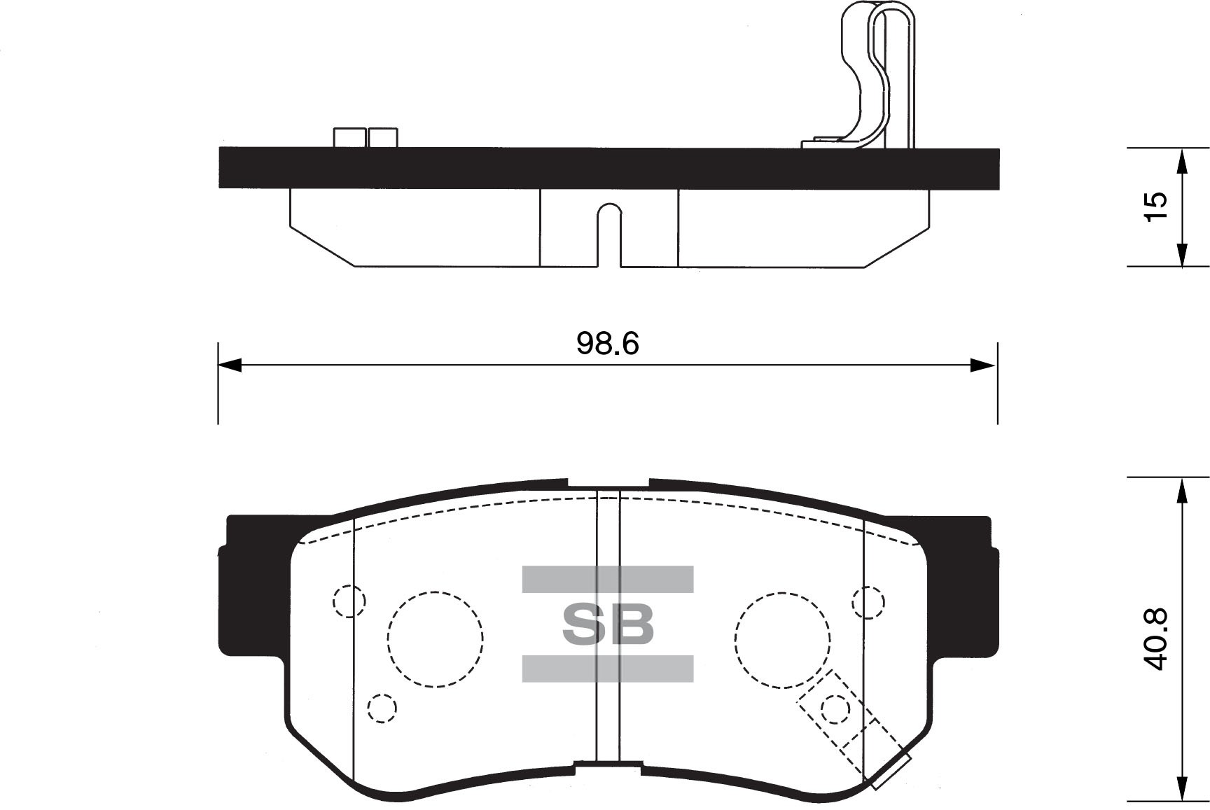 SANGSIN Колодки тормозные SP1117
