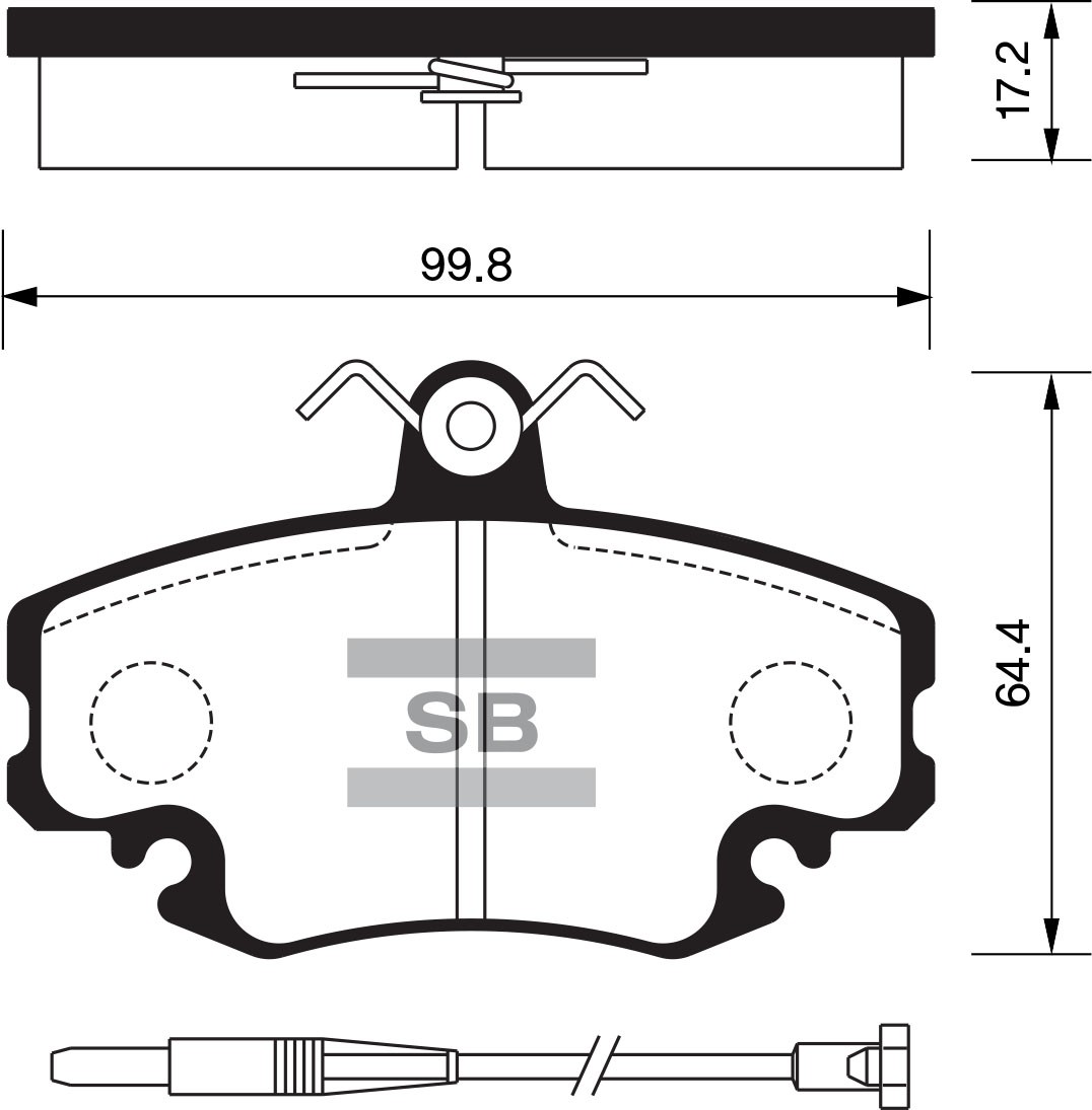 SANGSIN Колодки тормозные SP1243