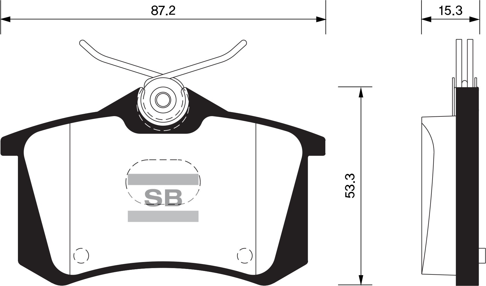 SANGSIN Колодки тормозные SP1391