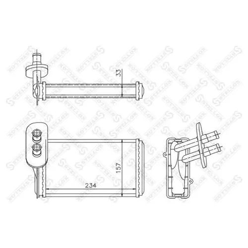 STELLOX Радиатор печки 1035019SX