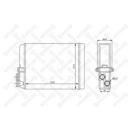 STELLOX Радиатор печки 1035087SX