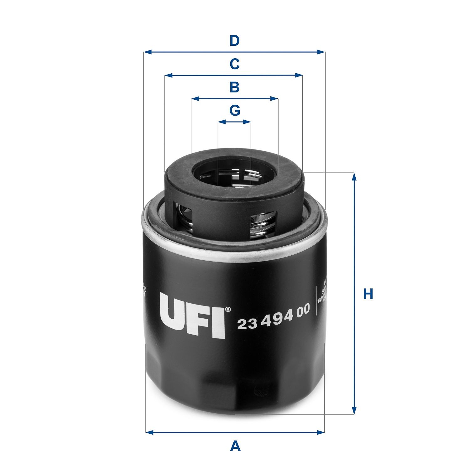 UFI Фильтр масляный 2349400