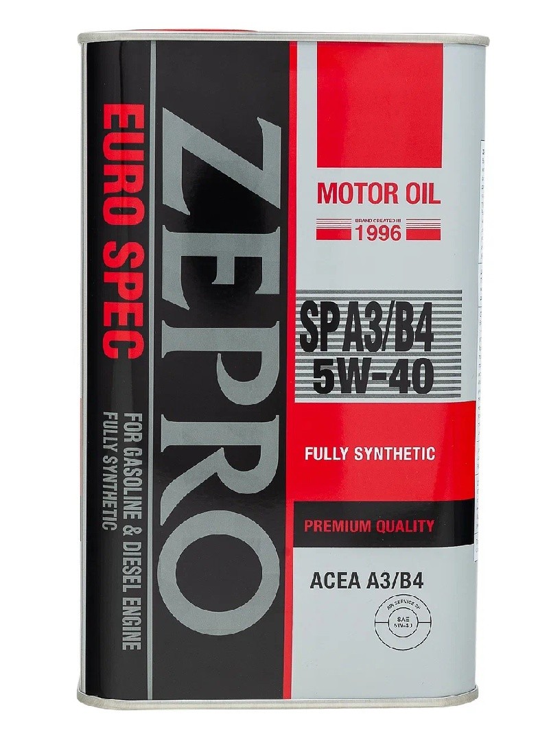 ZEPRO 5W-40 EURO SPEC FS SP ACEA A3/B4